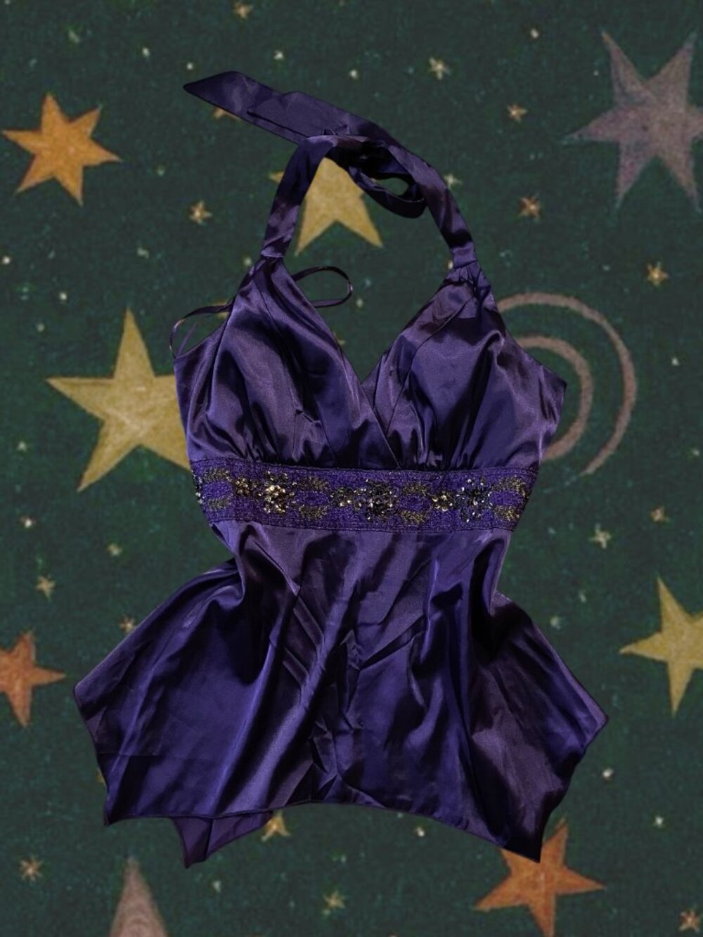 Satin halter top
